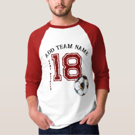 Skapa din favoritlag Namn 18 Fotbollsskåp T Shirt