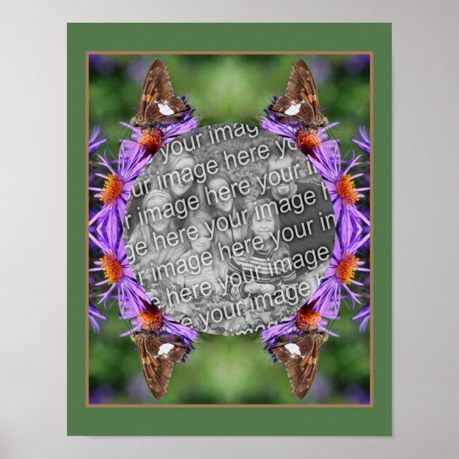Skapa din fotofjäder på Aster Flower Ram Poster (Framsidan)