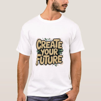 Skapa din framtid - Motiv och lekfull Desi T Shirt