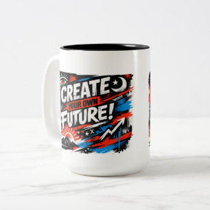 Skapa Din Framtid Motiverande Mugg Dröm Stort Nu