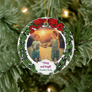 Skapa din Glada och Lysande familjejul Julgransprydnad Keramik