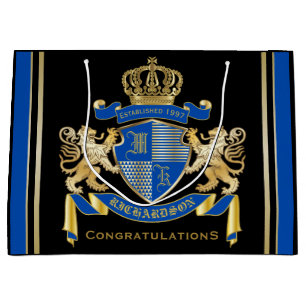 Skapa din guld- lejona Emblem för egna