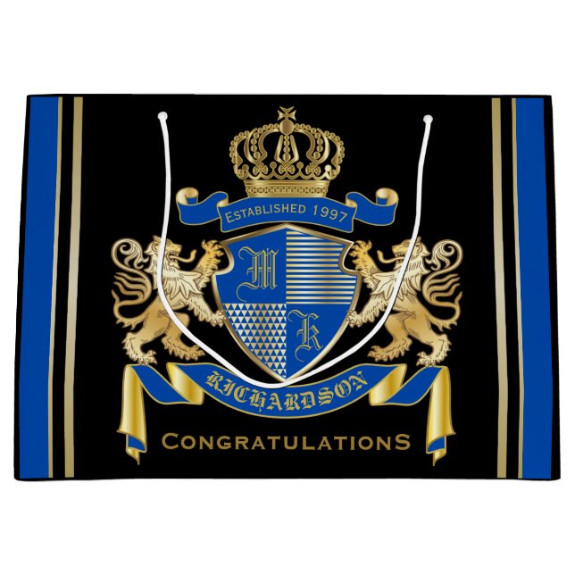 Skapa din guld- lejona Emblem för egna (Framsidan)