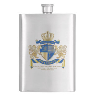 Skapa din guld- lejona Emblem för egna Fickplunta