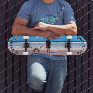 Skapa din husdjursfoto Skateboard Present Anpassad