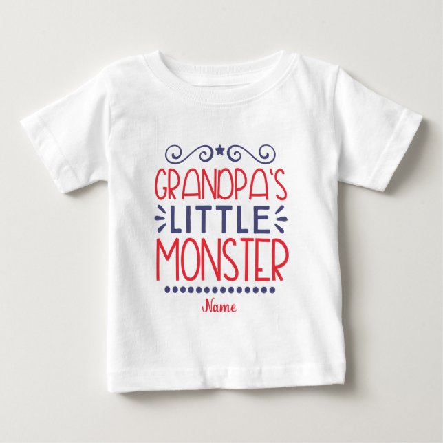 Skapa din morfars lilla monster t shirt (Framsida)