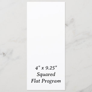 Skapa din personliga 4" x 9,25" kvadratiska platta program