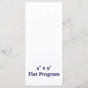 Skapa din personliga 4" x 9" platt program