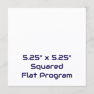 Skapa din personliga 5,25"x5,25" kvadratiska platt program