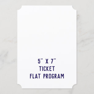 Skapa din personliga 5" x 7" biljettplatta program