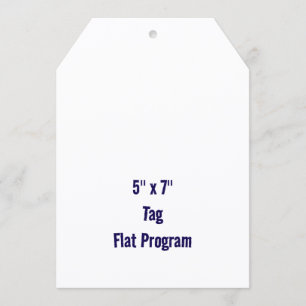 Skapa din personliga 5" x 7" Tag Flat Program