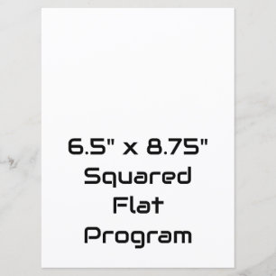Skapa din personliga 6,5" x 8,75" kvadratiska plat program