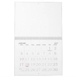Skapa din personliga 8,5" L x 11" B Kalender