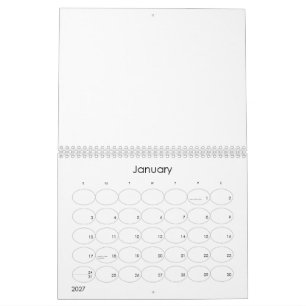 Skapa din personliga 8,5" L x 11" B Kalender