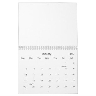 Skapa din personliga 8,5" L x 11" B Kalender
