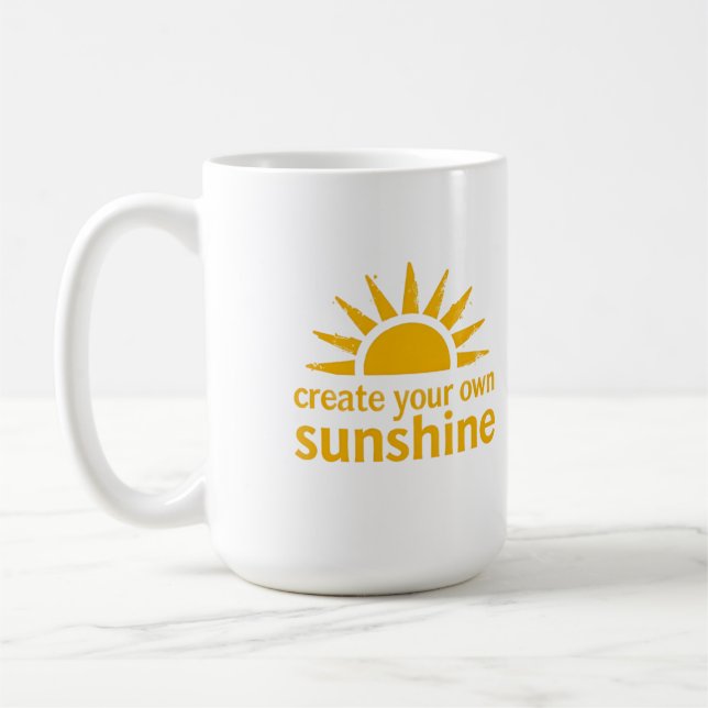 Skapa din solskensmugg  kaffemugg (Vänster)