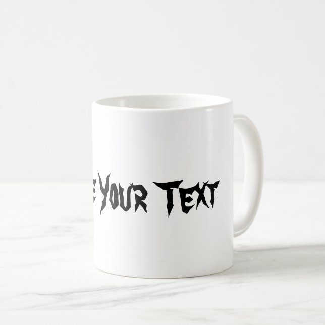 Skapa din text Personlig keramisk kaffe te Kaffemugg (Framsida höger)