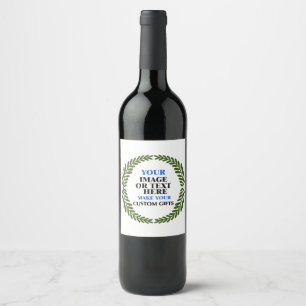 Skapa din unika juletikett Vin - Gått! Vinflaska Etikett