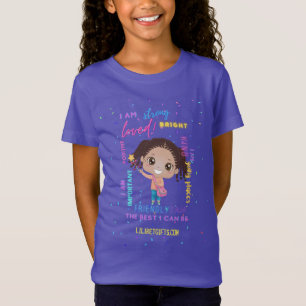 Skapa Dina Egen Jag ÄR - Positiva Tjejbekräftelser T Shirt