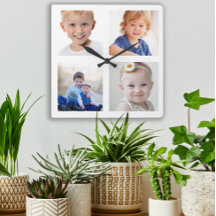 Skapa dina egna 4-familjers fotokollage-barn