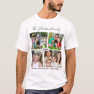 Skapa Dina Egna 4 Foto Familje Semester Minnen T Shirt