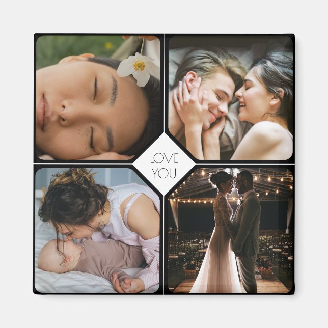 Skapa dina egna 4 foton magnet (Framsidan)