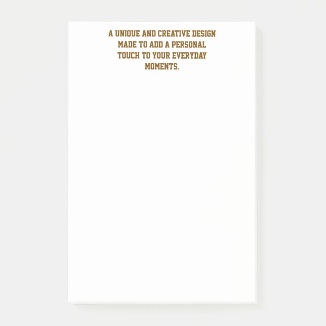 Skapa dina egna 4"x6" Post-it Notes Block (Framsida)
