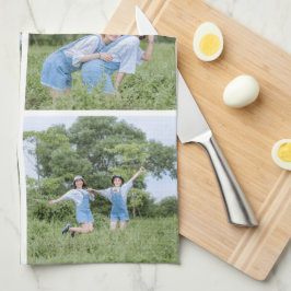 Skapa Dina Egna 6 Fotos Kollage Köks Handdukar