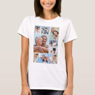Skapa dina egna 8 fotosamlingskvinna t shirt