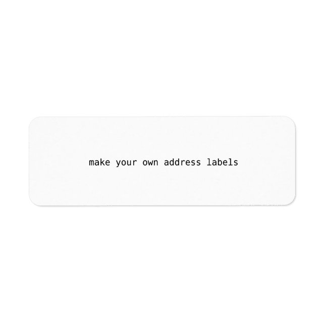 skapa dina egna adressetiketter returadress etikett (Framsidan)