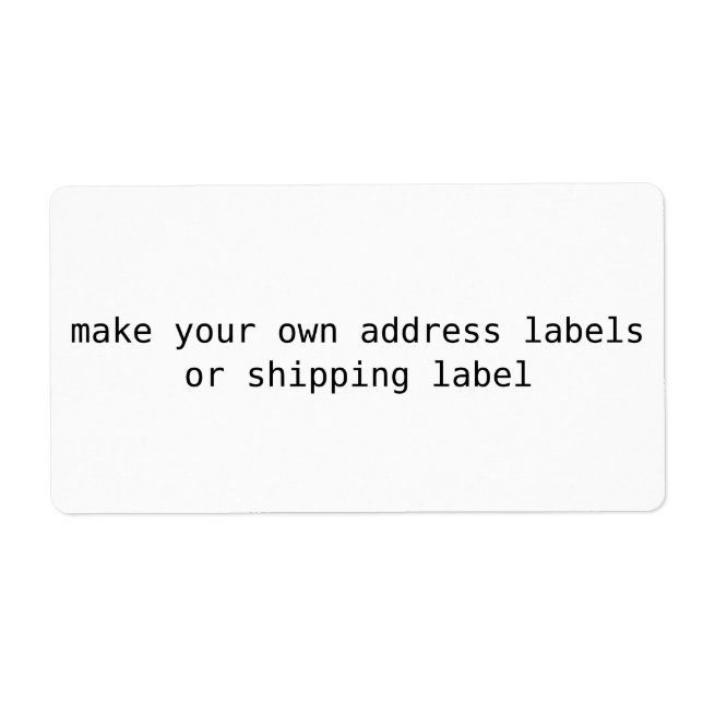 skapa dina egna adressetiketter, returadress, fra fraktsedel (Framsidan)