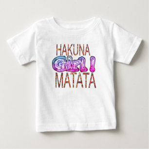 Skapa dina egna afrikanska flickfärger Hakuna Mata Tee