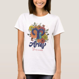 Skapa dina egna åkrar, zodiakblommor t shirt