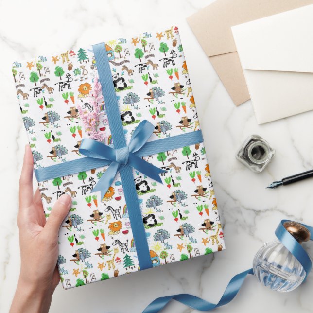 Skapa dina egna anpassade barnteckningar söta presentpapper (Gifting)