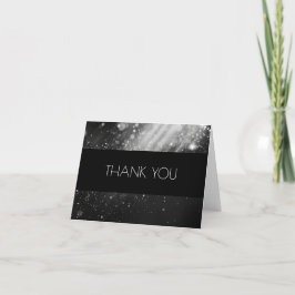 Skapa dina egna Anpassningsbar B&W Bokeh Light Bea Tack Kort