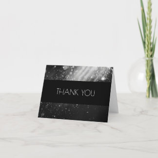 Skapa dina egna Anpassningsbar B&W Bokeh Light Bea Tack Kort