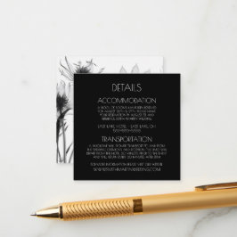 Skapa dina egna Anpassningsbar B&W X-Ray Wildblomm Tilläggskort