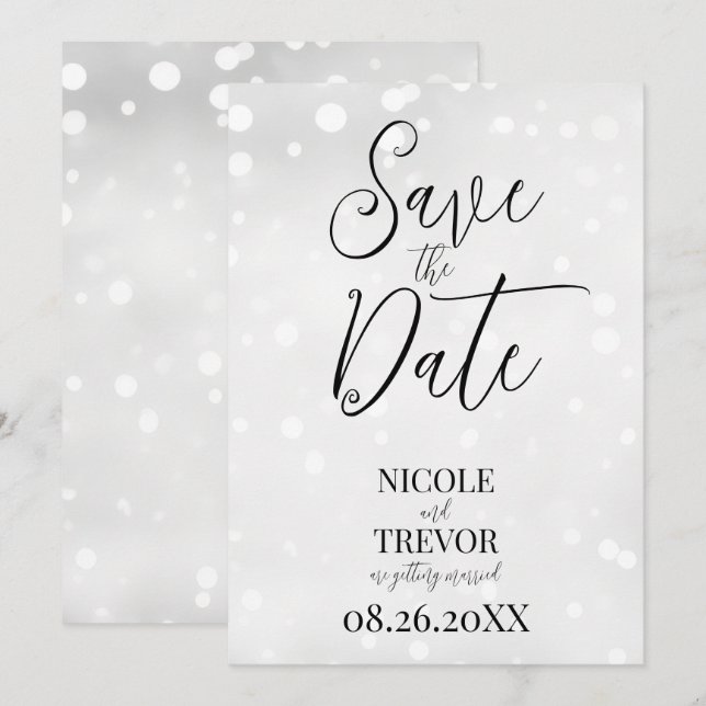 Skapa dina egna Anpassningsbar - vita fläckar Spara Datumet (Fram/baksida)