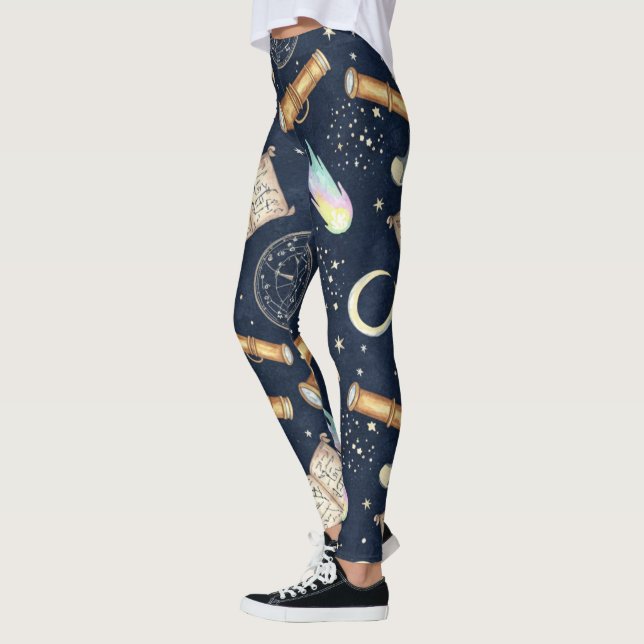 Skapa Dina Egna Astrologiska Studier Celestiala Leggings (Vänster)