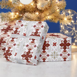 Skapa dina egna Blommigtar i Nordic Red & Guld Presentpapper