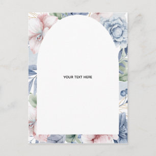 Skapa dina egna blomster säsongskort helg vykort