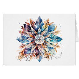 Skapa Dina Egna Boho Fjädrar Mandala Solstånd Hälsningskort