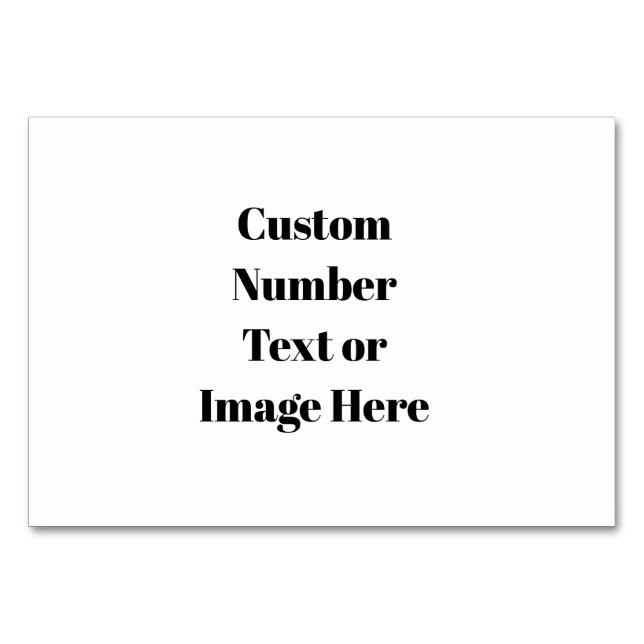 Skapa dina egna Bröllop-Bordsnummer - Anpassningsb Bordsnummer (Framsidan)