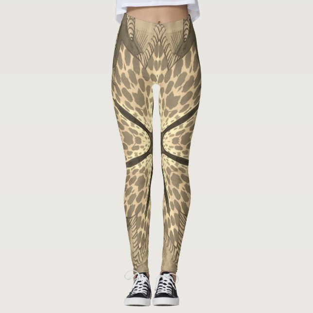 Skapa dina egna Cheetah Tear Marks Leggings (Framsida)
