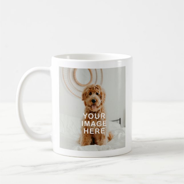 Skapa dina egna enkla 2 husdjursfoton kaffemugg (Vänster)