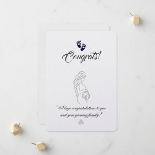 Skapa dina egna enkla 5" x 7" graviditetskort meddelande