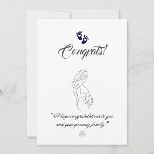 Skapa dina egna enkla 5" x 7" graviditetskort meddelande