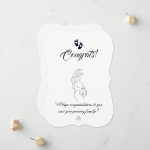 Skapa dina egna enkla 5" x 7" graviditetskort meddelande