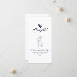 Skapa dina egna enkla 8" x 4" graviditetskort meddelande