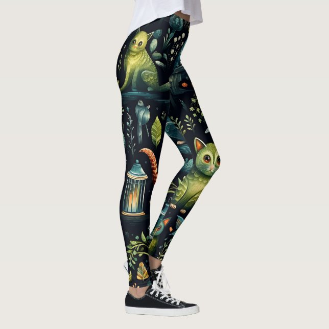 Skapa dina egna fantasifulla lemurer leggings (Höger)